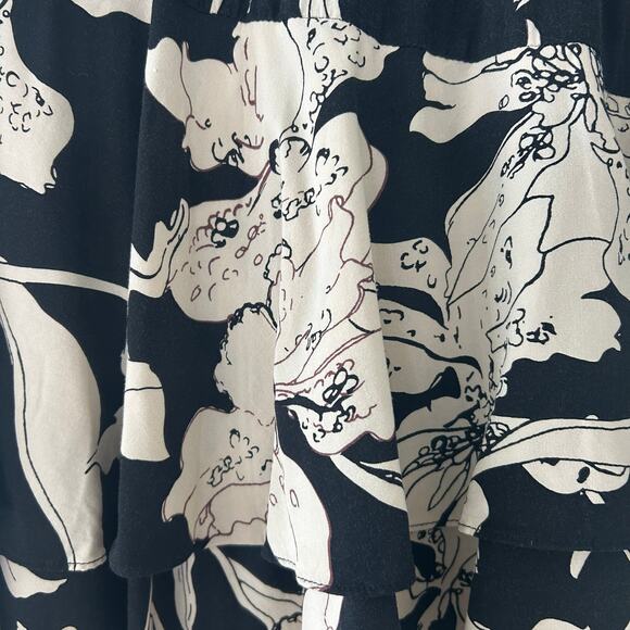 Cabi Floral Tiered Mini Skirt Sz M - Picture 5 of 6